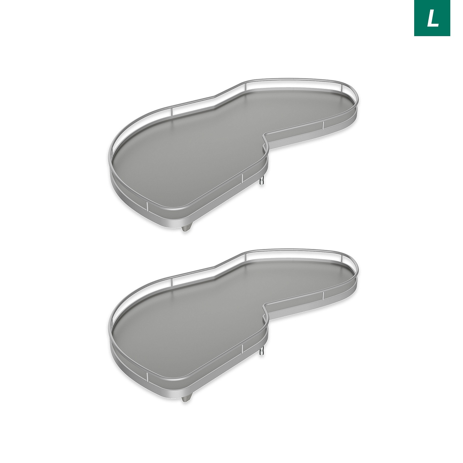 Комплект полок левый Леманс 600 мм Арена КЛАССИК (2 полки + рычаги) ТИТАН