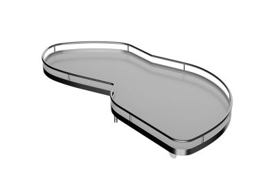 КОМПЛЕКТ правый, Леманс 450 мм, H 720-900, Арена КЛАССИК, 2 полки, 2 доводчика, цвет ХРОМ Kessebohmer | официальный магазин